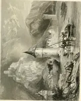 An illustration from The gallery of modern British artists; consisting of a series of engravings from works of the most eminent artists of the day, including Messrs. Turner, Roberts, Harding, Clennel, Dewint, Austin, Messrs. Stanfield, Bonnington, Prout, Cattermole, C. Fielding, Cox, &c. &c (1834)