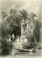 An illustration from The gallery of modern British artists; consisting of a series of engravings from works of the most eminent artists of the day, including Messrs. Turner, Roberts, Harding, Clennel, Dewint, Austin, Messrs. Stanfield, Bonnington, Prout, Cattermole, C. Fielding, Cox, &c. &c (1834)