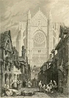 An illustration from The gallery of modern British artists; consisting of a series of engravings from works of the most eminent artists of the day, including Messrs. Turner, Roberts, Harding, Clennel, Dewint, Austin, Messrs. Stanfield, Bonnington, Prout, Cattermole, C. Fielding, Cox, &c. &c (1834)