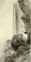An illustration from The gallery of modern British artists; consisting of a series of engravings from works of the most eminent artists of the day, including Messrs. Turner, Roberts, Harding, Clennel, Dewint, Austin, Messrs. Stanfield, Bonnington, Prout, Cattermole, C. Fielding, Cox, &c. &c (1834)