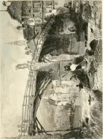 An illustration from The gallery of modern British artists; consisting of a series of engravings from works of the most eminent artists of the day, including Messrs. Turner, Roberts, Harding, Clennel, Dewint, Austin, Messrs. Stanfield, Bonnington, Prout, Cattermole, C. Fielding, Cox, &c. &c (1834)