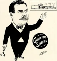 An illustration from A gallery of pen sketches in black and white of "Cincinnatians as we see 'em" (1905)