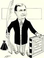 An illustration from A gallery of pen sketches in black and white of "Cincinnatians as we see 'em" (1905)