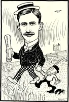 An illustration from A gallery of pen sketches in black and white of "Cincinnatians as we see 'em" (1905)