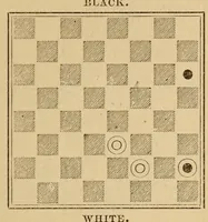 An illustration from The game of draughts (1890)