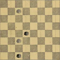 An illustration from The game of draughts; simplified and illustrated with diagrams. Founded on the games of Andrew Anderson (1881)