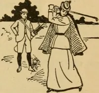 An illustration from The games of lawn hockey, tether ball, squash ball, golf-croquet (1900)