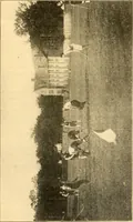 An illustration from The games of lawn hockey, tether ball, golf-croquet, hand tennis, volley ball, hand polo, wicket polo, laws of badminton, drawing room hockey, garden hockey (1903)
