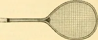 An illustration from The games of lawn hockey, tether ball, golf-croquet, hand tennis, volley ball, hand polo, wicket polo, laws of badminton, drawing room hockey, garden hockey (1903)