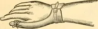 An illustration from The games of lawn hockey, tether ball, golf-croquet, hand tennis, volley ball, hand polo, wicket polo, laws of badminton, drawing room hockey, garden hockey (1903)