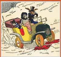An illustration from UNCLE WIGGILY' S AUTO SLED-Bk1- by HOWARD GARIS - GUNSTON CLASSICS (1919)