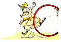 An illustration from UNCLE WIGGILY' S ROLLING HOOP-Bk28- By HOWARD GARIS - GUNSTON CLASSICS (1919)