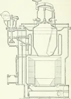 An illustration from Gas-engines and producer-gas plants; a practice treatise setting forth the principles of gas-engines and producer design, the selection and installation of an engine, conditions of perfect operation, producer-gas engines and their possibilities, the care of gas-engines and producer-gas plants, with a chapter on volatile hydrocarbon and oil engines (1905)