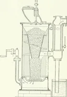 An illustration from Gas-engines and producer-gas plants; a practice treatise setting forth the principles of gas-engines and producer design, the selection and installation of an engine, conditions of perfect operation, producer-gas engines and their possibilities, the care of gas-engines and producer-gas plants, with a chapter on volatile hydrocarbon and oil engines (1905)