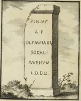 Picture 20 of 55 from Gasparis Aloysii Oderici ... Dissertationes et adnotationes in aliquot ineditas veterum inscriptiones et numismata accedunt inscriptiones et monumenta quae extant in bibliotheca monachorum camaldulensium S. Gregorii in Monte Coelio explicationibvs illvstrata (1765), leaf 111
