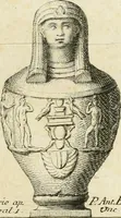 An illustration from Gasparis AloysI OdericI Societatis Iesu Academici Etrusci ad Caietanum Marinium De argenteo Orcitirigis numo coniecturae (1767)