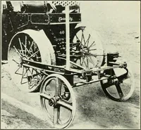An illustration from The modern gas tractor, its construction, utility, operation and repair; a practical treatise defining every branch of up-to-date gas tractor engineering, driving and maintenance in a non-technical manner. Considers fully all types of power plants and their components, methods of drive and speed changing mechanisms. Describes design and construction of all parts, their installation and adjustment as well as practical application of tractors in the field (1914)