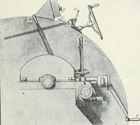 An illustration from The modern gas tractor, its construction, utility, operation and repair; a practical treatise defining every branch of up-to-date gas tractor engineering, driving and maintenance in a non-technical manner. Considers fully all types of power plants and their components, methods of drive and speed changing mechanisms. Describes design and construction of all parts, their installation and adjustment as well as practical application of tractors in the field (1914)