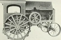 An illustration from The modern gas tractor, its construction, utility, operation and repair; a practical treatise defining every branch of up-to-date gas tractor engineering, driving and maintenance in a non-technical manner. Considers fully all types of power plants and their components, methods of drive and speed changing mechanisms. Describes design and construction of all parts, their installation and adjustment as well as practical application of tractors in the field (1914)
