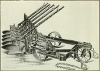 An illustration from The modern gas tractor, its construction, utility, operation and repair; a practical treatise defining every branch of up-to-date gas tractor engineering, driving and maintenance in a non-technical manner. Considers fully all types of power plants and their components, methods of drive and speed changing mechanisms. Describes design and construction of all parts, their installation and adjustment as well as practical application of tractors in the field (1914)