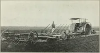 An illustration from The modern gas tractor, its construction, utility, operation and repair; a practical treatise defining every branch of up-to-date gas tractor engineering, driving and maintenance in a non-technical manner. Considers fully all types of power plants and their components, methods of drive and speed changing mechanisms. Describes design and construction of all parts, their installation and adjustment as well as practical application of tractors in the field (1914)