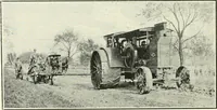 An illustration from The modern gas tractor, its construction, utility, operation and repair; a practical treatise defining every branch of up-to-date gas tractor engineering, driving and maintenance in a non-technical manner. Considers fully all types of power plants and their components, methods of drive and speed changing mechanisms. Describes design and construction of all parts, their installation and adjustment as well as practical application of tractors in the field (1914)