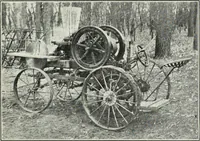 An illustration from The modern gas tractor, its construction, utility, operation and repair; a practical treatise defining every branch of up-to-date gas tractor engineering, driving and maintenance in a non-technical manner. Considers fully all types of power plants and their components, methods of drive and speed changing mechanisms. Describes design and construction of all parts, their installation and adjustment as well as practical application of tractors in the field (1914)