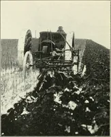 An illustration from The modern gas tractor, its construction, utility, operation and repair; a practical treatise defining every branch of up-to-date gas tractor engineering, driving and maintenance in a non-technical manner. Considers fully all types of power plants and their components, methods of drive and speed changing mechanisms. Describes design and construction of all parts, their installation and adjustment as well as practical application of tractors in the field (1914)