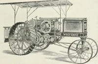 An illustration from The modern gas tractor, its construction, utility, operation and repair; a practical treatise defining every branch of up-to-date gas tractor engineering, driving and maintenance in a non-technical manner. Considers fully all types of power plants and their components, methods of drive and speed changing mechanisms. Describes design and construction of all parts, their installation and adjustment as well as practical application of tractors in the field (1914)