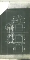 An illustration from Millar - Producing Fabrics or Tissues from Liquid Plastic Materials, British Patent 17549 of 1898 (1899)