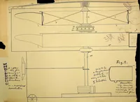 An illustration from Lewitsky - Improved Flying Machine, British Patent 3305 of 1910 (1911)
