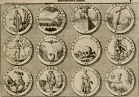 Picture 5 of 34 from Gedancken Muster und Anleitungen : worinen eine grosse Zahl nicht allein Sumarischer sondern auch Moral: emblematischen Figuren in vier Sprachen als Lat: Franz: Ital: und Teutsch vorstellet samt noch eines Stambuchs schöner Anweisungen woraus bey jeder Gelegenheit aus solchen etwas kan gezogen werden (1700), leaf 12