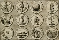 An illustration from Gedancken Muster und Anleitungen : worinen eine grosse Zahl nicht allein Sumarischer sondern auch Moral: emblematischen Figuren in vier Sprachen als Lat: Franz: Ital: und Teutsch vorstellet samt noch eines Stambuchs schöner Anweisungen woraus bey jeder Gelegenheit aus solchen etwas kan gezogen werden (1700)