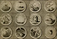 Picture 34 of 34 from Gedancken Muster und Anleitungen : worinen eine grosse Zahl nicht allein Sumarischer sondern auch Moral: emblematischen Figuren in vier Sprachen als Lat: Franz: Ital: und Teutsch vorstellet samt noch eines Stambuchs schöner Anweisungen woraus bey jeder Gelegenheit aus solchen etwas kan gezogen werden (1700), leaf 72