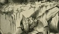 An illustration from Gedenkwaerdig bedryf der Nederlandsche Oost-Indische maetschappye, op de kuste en in het keizerrijk van Taising of Sina: behelzende het tweede gezandschap aen den onder-koning Singlamong en veldheer Taising Lipoui; door Jan van Kampen en Konstantyn Nobel. Vervolgt met een verhael van het voorgevallen des jaers zestien hondert drie ein vier en zestig, op de kust van Sina, en ontrent d'eilanden Tayowan, Formosa, Ay en Quemuy, onder 't gezag van Balthasar Bort: en het derde gezandschap aen Konchy, Tartarsche keizer van Sina en Oost-Tartarye: onder beleit van Zijne Ed. Pieter van Hoorn. Beneffens een beschryving van geheel Sina. Verciert doorgaens met verscheide kopere platen (1670)