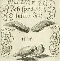 Picture 111 of 390 from Geistliche Herzens-Einbildungen inn zweihundert und fünfzig biblischen Figur-Sprüchen angedeutet : allen andächtige[n] Herze[n], u. der Tugent-Liebenden Jugent, zu einer Gottseligen Belustigung, auch denen Einfältigen, zu einer anmuthigen Vorstellung, unschweren Ergreiffung, und nuzlichen Fassung, auss allen canonischen Büchern der H. Schrifft ... (1688), leaf 112