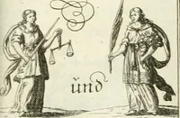An illustration from Geistliche Herzens-Einbildungen inn zweihundert und fünfzig biblischen Figur-Sprüchen angedeutet : allen andächtige[n] Herze[n], u. der Tugent-Liebenden Jugent, zu einer Gottseligen Belustigung, auch denen Einfältigen, zu einer anmuthigen Vorstellung, unschweren Ergreiffung, und nuzlichen Fassung, auss allen canonischen Büchern der H. Schrifft ... (1688)