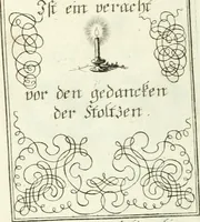 An illustration from Geistliche Herzens-Einbildungen inn zweihundert und fünfzig biblischen Figur-Sprüchen angedeutet : allen andächtige[n] Herze[n], u. der Tugent-Liebenden Jugent, zu einer Gottseligen Belustigung, auch denen Einfältigen, zu einer anmuthigen Vorstellung, unschweren Ergreiffung, und nuzlichen Fassung, auss allen canonischen Büchern der H. Schrifft ... (1688)