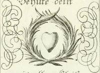 An illustration from Geistliche Herzens-Einbildungen inn zweihundert und fünfzig biblischen Figur-Sprüchen angedeutet : allen andächtige[n] Herze[n], u. der Tugent-Liebenden Jugent, zu einer Gottseligen Belustigung, auch denen Einfältigen, zu einer anmuthigen Vorstellung, unschweren Ergreiffung, und nuzlichen Fassung, auss allen canonischen Büchern der H. Schrifft ... (1688)