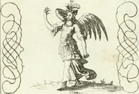 An illustration from Geistliche Herzens-Einbildungen inn zweihundert und fünfzig biblischen Figur-Sprüchen angedeutet : allen andächtige[n] Herze[n], u. der Tugent-Liebenden Jugent, zu einer Gottseligen Belustigung, auch denen Einfältigen, zu einer anmuthigen Vorstellung, unschweren Ergreiffung, und nuzlichen Fassung, auss allen canonischen Büchern der H. Schrifft ... (1688)