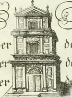 An illustration from Geistliche Herzens-Einbildungen inn zweihundert und fünfzig biblischen Figur-Sprüchen angedeutet : allen andächtige[n] Herze[n], u. der Tugent-Liebenden Jugent, zu einer Gottseligen Belustigung, auch denen Einfältigen, zu einer anmuthigen Vorstellung, unschweren Ergreiffung, und nuzlichen Fassung, auss allen canonischen Büchern der H. Schrifft ... (1688)