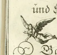 An illustration from Geistliche Herzens-Einbildungen inn zweihundert und fünfzig biblischen Figur-Sprüchen angedeutet : allen andächtige[n] Herze[n], u. der Tugent-Liebenden Jugent, zu einer Gottseligen Belustigung, auch denen Einfältigen, zu einer anmuthigen Vorstellung, unschweren Ergreiffung, und nuzlichen Fassung, auss allen canonischen Büchern der H. Schrifft ... (1688)