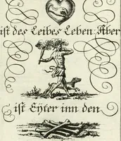 Picture 357 of 390 from Geistliche Herzens-Einbildungen inn zweihundert und fünfzig biblischen Figur-Sprüchen angedeutet : allen andächtige[n] Herze[n], u. der Tugent-Liebenden Jugent, zu einer Gottseligen Belustigung, auch denen Einfältigen, zu einer anmuthigen Vorstellung, unschweren Ergreiffung, und nuzlichen Fassung, auss allen canonischen Büchern der H. Schrifft ... (1688), leaf 354