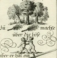 Picture 360 of 390 from Geistliche Herzens-Einbildungen inn zweihundert und fünfzig biblischen Figur-Sprüchen angedeutet : allen andächtige[n] Herze[n], u. der Tugent-Liebenden Jugent, zu einer Gottseligen Belustigung, auch denen Einfältigen, zu einer anmuthigen Vorstellung, unschweren Ergreiffung, und nuzlichen Fassung, auss allen canonischen Büchern der H. Schrifft ... (1688), leaf 358