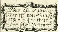 An illustration from Geistliche Herzens-Einbildungen inn zweihundert und fünfzig biblischen Figur-Sprüchen angedeutet : allen andächtige[n] Herze[n], u. der Tugent-Liebenden Jugent, zu einer Gottseligen Belustigung, auch denen Einfältigen, zu einer anmuthigen Vorstellung, unschweren Ergreiffung, und nuzlichen Fassung, auss allen canonischen Büchern der H. Schrifft ... (1688)