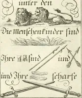 Picture 36 of 390 from Geistliche Herzens-Einbildungen inn zweihundert und fünfzig biblischen Figur-Sprüchen angedeutet : allen andächtige[n] Herze[n], u. der Tugent-Liebenden Jugent, zu einer Gottseligen Belustigung, auch denen Einfältigen, zu einer anmuthigen Vorstellung, unschweren Ergreiffung, und nuzlichen Fassung, auss allen canonischen Büchern der H. Schrifft ... (1688), leaf 52