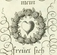 An illustration from Geistliche Herzens-Einbildungen inn zweihundert und fünfzig biblischen Figur-Sprüchen angedeutet : allen andächtige[n] Herze[n], u. der Tugent-Liebenden Jugent, zu einer Gottseligen Belustigung, auch denen Einfältigen, zu einer anmuthigen Vorstellung, unschweren Ergreiffung, und nuzlichen Fassung, auss allen canonischen Büchern der H. Schrifft ... (1688)