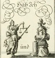 An illustration from Geistliche Herzens-Einbildungen inn zweihundert und fünfzig biblischen Figur-Sprüchen angedeutet : allen andächtige[n] Herze[n], u. der Tugent-Liebenden Jugent, zu einer Gottseligen Belustigung, auch denen Einfältigen, zu einer anmuthigen Vorstellung, unschweren Ergreiffung, und nuzlichen Fassung, auss allen canonischen Büchern der H. Schrifft ... (1688)