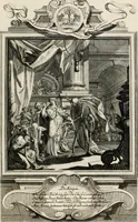 Picture 26 of 61 from Geistliche Todts-Gedancken : bey allerhand Gemählden und Schildereyen in Vorbildung unterschiedlichen Geschlechts, Alters, Standes, und Würdens-Persohnen sich des Todes zu erinneren, aus dessen Lehr die Tugend zu üben, und die Sünd zu meyden : erstlich in Kupfer entworffen, nachmahlen durch sittliche Erörtherung und Uberlegung unter Todten-Farben in Vorschein gebracht, dardurch zum Heyl der Seelen im Gemüth des geneigten Lesers ein lebendige Forcht und embsige Vorsorg des Todes zu erwecken (1753), leaf 112