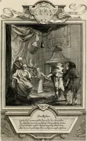 Picture 33 of 61 from Geistliche Todts-Gedancken : bey allerhand Gemählden und Schildereyen in Vorbildung unterschiedlichen Geschlechts, Alters, Standes, und Würdens-Persohnen sich des Todes zu erinneren, aus dessen Lehr die Tugend zu üben, und die Sünd zu meyden : erstlich in Kupfer entworffen, nachmahlen durch sittliche Erörtherung und Uberlegung unter Todten-Farben in Vorschein gebracht, dardurch zum Heyl der Seelen im Gemüth des geneigten Lesers ein lebendige Forcht und embsige Vorsorg des Todes zu erwecken (1753), leaf 152